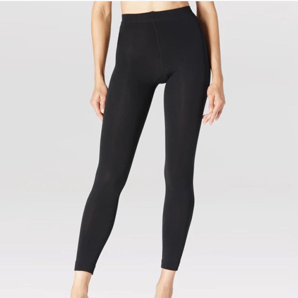 Stems Luxury Slim Fleece Base Layer Leggings Black, size Small, NWT